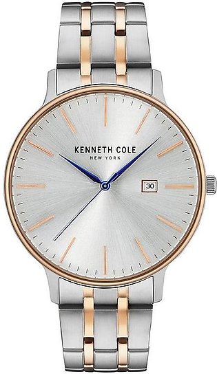 Kenneth Cole New York KC15095003 - Stainless Steel Wrist Watch For Men - Silver