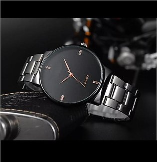 Stylish n Unique Black Chain Watch For Men And Boys