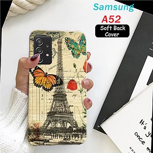 Samsung A52 Back Cover - Eiffal Tower Soft Case Cover