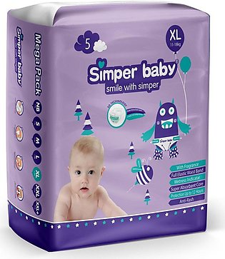 Simper Baby Diaper 3D XL 62 Pcs Mega Pack - Size 5