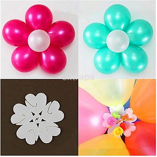 6 Balloon Flower Clips Ties for Wedding Party Decor Accessories Tie Holder