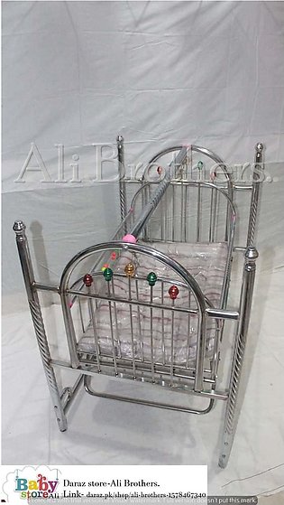 Stainless Steel Swing Bed Cradle in Heavy Pipe with Foam mattress