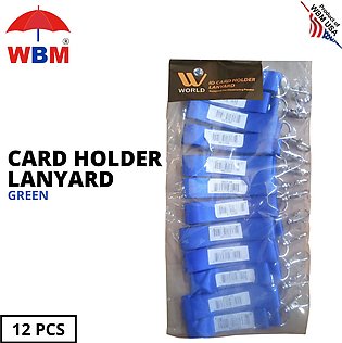 WBM Card Holder Lanyard-Blue-12Pcs- Card Holder, Card Holder Strap, Crad Holder Lanyard, Card Holder Strap with Lanyard