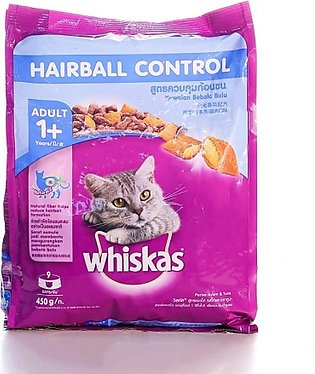 Whiskas Cat Food Hairball Control 450GM