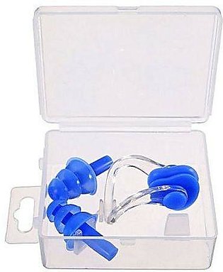 New Swimming Silicone Nose Clip With Ear Plugs – MultiColor