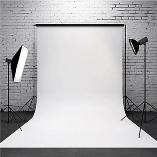 White Background Cloth 5Ft X 3Ft for Home & Studio Backdrop Photo, Video Shoots