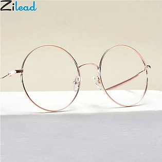 Sunglasses for men & women Round Circle excellent transparent lens Gold Metal frame stylish Sun glasses