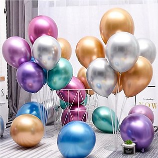 Metallic Chrome Balloons  pack of 10  Metallic Balloons For Birthday Party Decoration, Weddings, Baby Shower