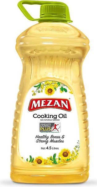 MEZAN Cooking Oil 100 Percent Naturally Sourced 4.5 Liters