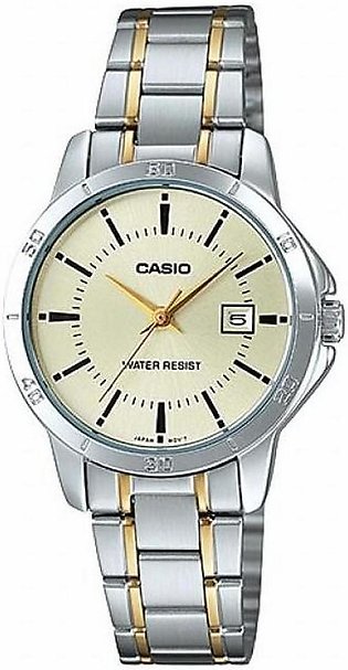 Casio - LTP-V004SG-9AUDF - Stainless Steel Wrist Watch for Women
