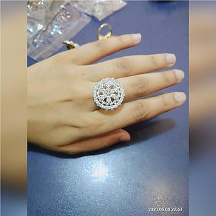 Stylish Trendy Zircon Engagement Ring for Her