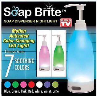 Glowing Soap Bottle Hand Sanitizer Dispenser Sensor LED Night Light Home Supply Accessary