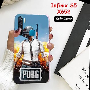 Infinix S5 Cover Case ( X652 ) - S5 PUBG Soft Cover Case for Infinix S5 X652 - Infinix S5