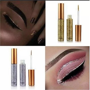 GLITTERY EYE LINER - PACK OF 2 - SILVER & GOLDEN IN COLOUR