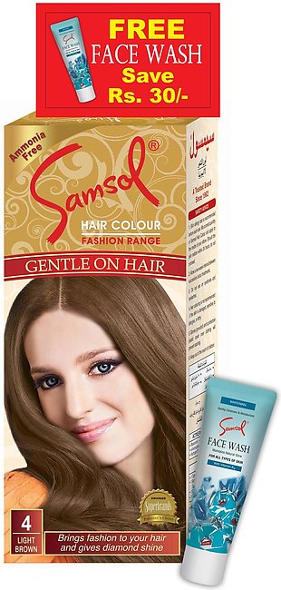 Samsol Hair Colour - 4 Light Brown - 50ml
