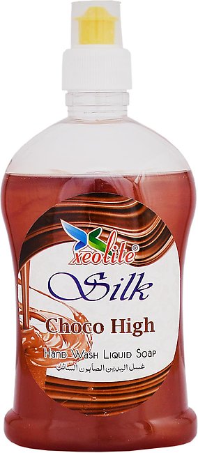 Without Pump Xeolite Silk Handwash Liquid Soap 450ml - Choco High