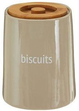 Fletcher Beige Ceramic Biscuit Canister- Premier Home - SKU 0722705