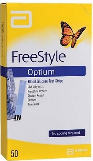 Yuwell - Freestyle Optium 50 Sugar Test Strips Blood Glucose