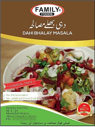 Family Foods Special Dahi Bhallay Masala Without Tatri - 1 KG