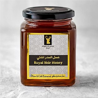 Royal Sidr Honey with Saffron (Zafran) (Simply The Great Food) 500 gm Raw & Cold-Extracted