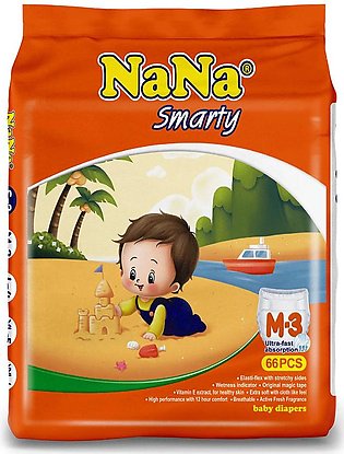 Nana Smarty Diapers Medium 66Pcs
