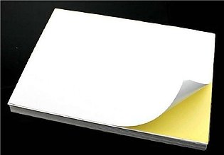 Shipping Label Sticker Paper for Printer A4 Size - Pack of 100 sheets