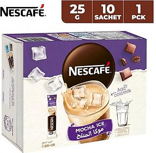Nescafe Mocha Ice Coffee Mix Sachet, 25g*10