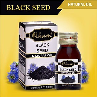 ILHAM  BLACK SEED OIL 30ML - Kalonji oil - Pure & Natural Oil - Skin Care Face Glow - Essential Oils For Skin - Aromatherapy Oil - High Quality Hair Oil - Skin Care Beauty Serum - Herbal Oil - Pure kalonji oil glowing skin and acne - Oil For Men and Women