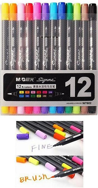 M And G SIGNME Marker - Dual side Markers -12 Colour