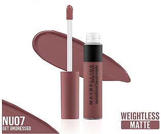 Maybelline New York Color Sensational Liquid Matte Lipstick - NU07 Get Undressed - The Nudes Collection