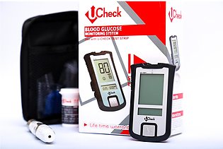 Ucheck Blood Glucose Sugar Test Machine Meter Kit Glucometer Diabates Test Kit - with 10 free Strips