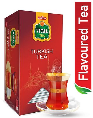 Vital Tea - TURKISH TEA - Black Tea Box - 25 Bags inside/ Box (150 G ) Tea bags