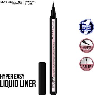 Maybelline New York Hyper Easy Brush Tip Liquid Eye Liner - Black