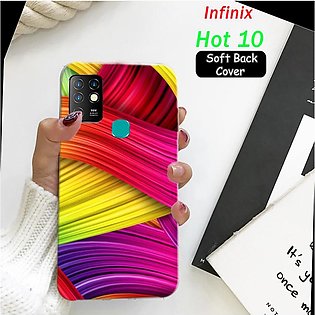 Infinix Hot 10 Back Cover - Art Soft Case Cover