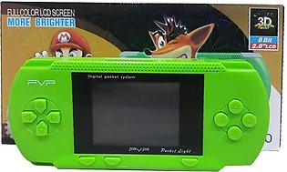 PVP Station Pocket Light 3000 - 8 Bit Portable Handheld Video Game - Green