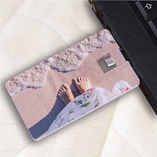 OTG Plastic Business Card USB Stick/ Computer Phone Dual Use USB Flash Drive (8GB)