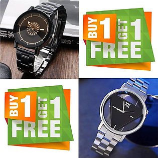 Pack Of 2 Party Pack Analog Wrist Watch For Man With Box