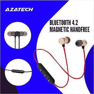 AzaTech Wireless Bluetooth Handfree Magnetic Suction Function Wireless Earbuds Bluetooth handfree