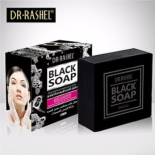 DR.RASHEL Collagen Deep Cleansing Bamboo Charcoal Black Soap Skin Care Whitening Soap For Black skin 100g DRL-1348