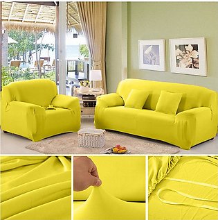 5 Seater (3+1+1) Sofa Cover Set  5 Seater Sofa Cover  Elastic Fitted Solid Color Jersey Cover  Comfortable Couch Cover