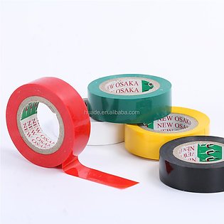 10 YARD PVC TAPE OSAKA BLACK, GREEN,RED,YELLOW & WHITE