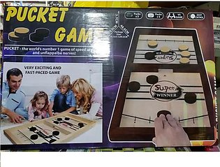 Pucket Game Very Fast Paced Game - Wooden - 64.5 x 3.7 x 39.5 CM
