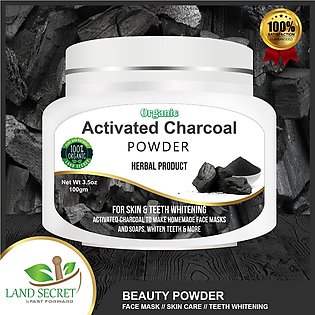 Activated Charcoal Ultra Fine Powder Teeth Whitening, Facial Scrub, Soap Making 100 gm