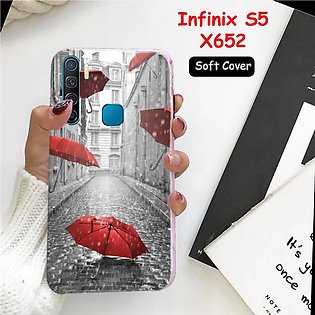 Infinix S5 Cover Case ( X652 ) - S5 Rain Soft Cover Case for Infinix S5 X652 - Infinix S5