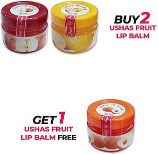 Buy 2 Ushas Jam Lip Balm Get 1 Ushas Jam Lip Balm Free Lip Care Natural Lip Balm Fruit Lip Balm Soft Lips Moisturize Lip Balm