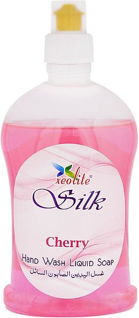 Without Pump Xeolite Silk Handwash Liquid Soap 450ml - Cherry