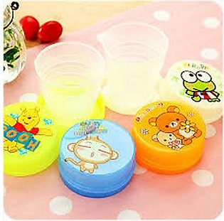 Pack of 2 Pcs Portable Plastic Folding Collapsible Magic Cup Glass