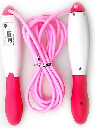 Speed with Counter Fitness Gym Skipping Rope - Pink
