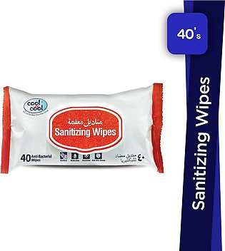 Cool & Cool Sanitizing Wipes 40's