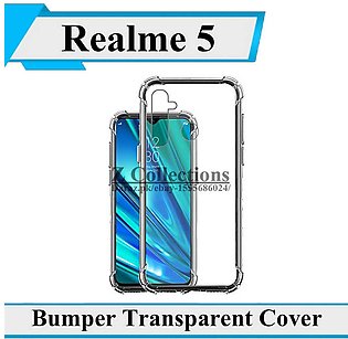 Realme 5 Back Cover  Realme 5s Back Cover  Realme 5i Back Cover  Realme 6i Back Cover  Realme C3 Back Cover Transparent Extra Bumper Anti Shock Soft Crystal Clear Case For Realme 5 / 5s / 5i / 6i / C3